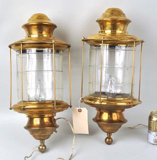 Pair Brass Lanterns, Joan Crawford History