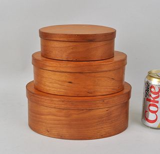 Group Three Shaker Style Oval Nesting Boxes