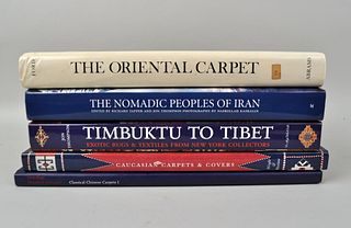 Group of Five Oriental Rug Reference Books