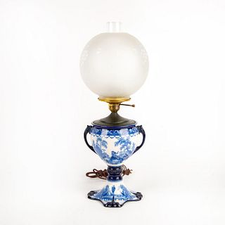 Doulton Burslem Watteau Pattern Lamp