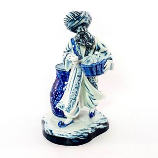 Blue Flambe Figurine, Lamp Seller HN3278
