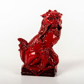 Qinghai Fu Dog BA34 - Royal Doulton Flambe Figure