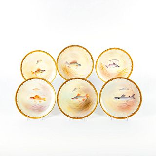 6 Royal Doulton Porcelain Plates, Fish