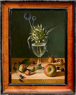 FRENCH SCHOOL: STILL LIFE WITH ARTICHOKE AND THISTLE