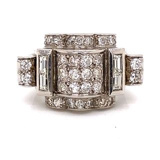 Chevalier 1940’s 18k Diamond Ring