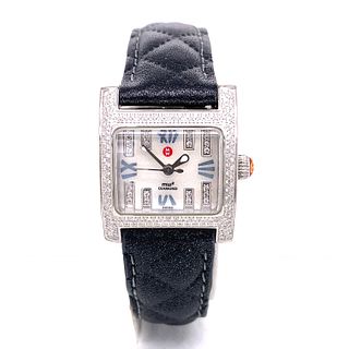 Stainless Steel Diamond Michele Watch 