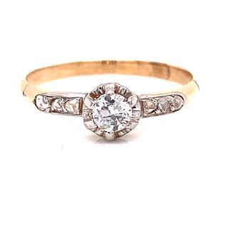 1920’s 18k Tiny Diamond Engagement Ring