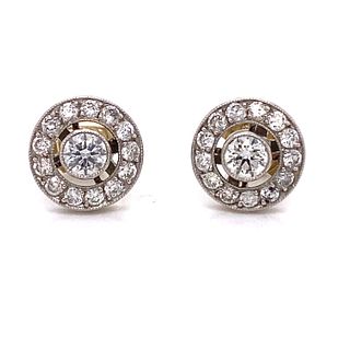 Platinum Diamond Earrings 