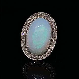 18k 1920’s Rosetta Opal Ring