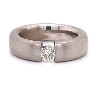 Platinum Chanel Setting Diamond Engagement Ring
