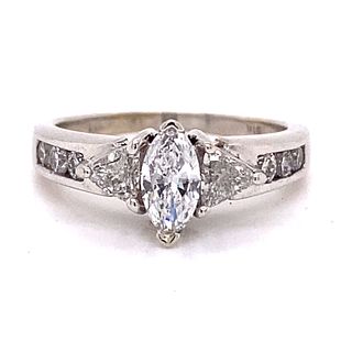 18k Diamond Marquise Ring