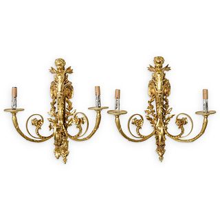 Pair of 19th Cent. French Bronze Sconces