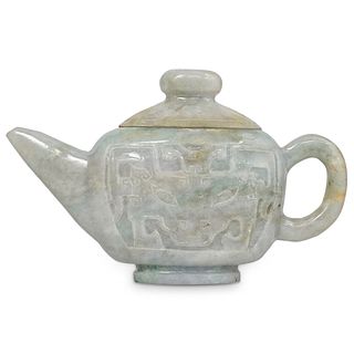 Chinese Jadeite Archaic Teapot