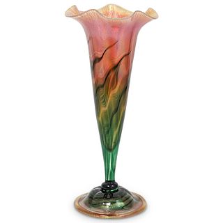 James Lundberg Glass Trumpet Vase
