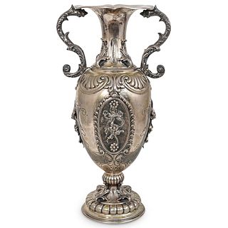 Antique 800 Silver Italian Urn