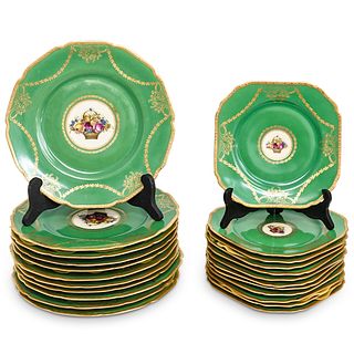 (23 Pc) Bavarian Porcelain Plates Set
