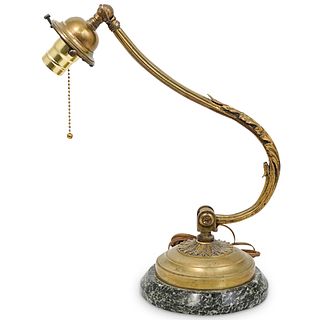 Antique Gilt Bronze Desk Lamp