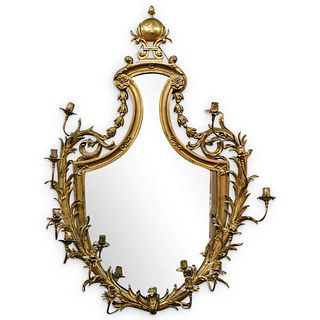 Caldwell & Co. Gilt-Bronze Ormolu Girandole Mirror