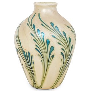 Vintage Lotton Art Glass Vase