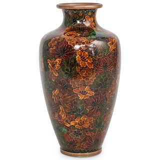 Chinese Cloisonne Enamel Flower Vase