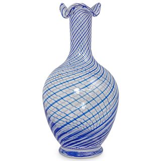 Turkish Mezza Filigrana Pasabahce Glass Vase