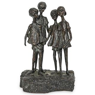 Alice Winant (Romanian, 1928-1989) Figural Bronze Sculpture