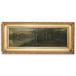 (Hudson River School) Oil on Canvas Painting