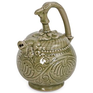 Chinese Decorative Celadon Teapot