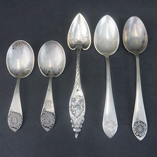 DAR Silver Souvenir Spoons