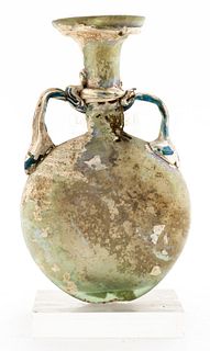 Ancient Roman Glass Moon or Pilgrim Flask