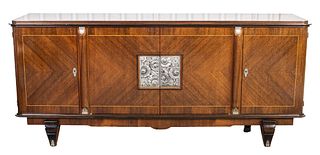 Jules Leleu Attributed French Art Deco Credenza