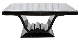 Ruhlmann Attrib Art Deco Lacquer Dining Table