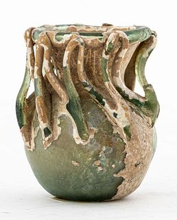 Ancient Blue Green Jar