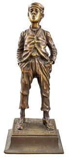 Bronze Sculpture Of A Whistling Man