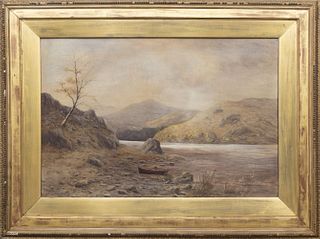 G. V. Sheriff "Loch Dornoch" Watercolor, 1876