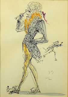Salvador Dalí, Spanish (1904-1989) Color Lithograph.