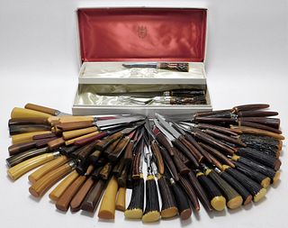 LG Collection of Bakelite Knives & Other Flatware