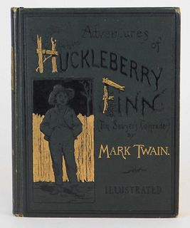 Mark Twain Huckleberry Finn 1885 Book