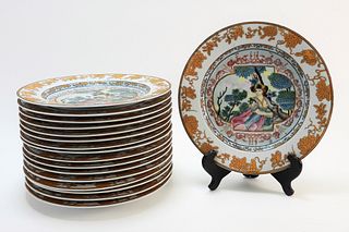 16PC Chinese Republic Porcelain Dinner Plates