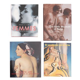 Libros sobre erotismo. Femmes. Obras maestras de la fotografía erótica / El Erotismo en el Arte del siglo XX. Pzs: 4.