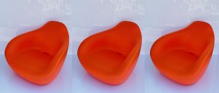 Set of 3 LOW RIDER Lounge Chairs by Scott Klinker 