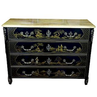 Mid-Century Baker Furniture Chinoiserie Commode