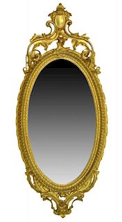 Large 19/20th Century Carved and Gilt Wood Mirror.