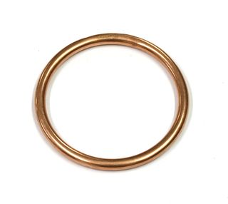 A 9ct gold hollow round section bangle, by Henry Griffith & Son,