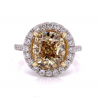 GIA Fancy Brown-Yellow Diamond Ring