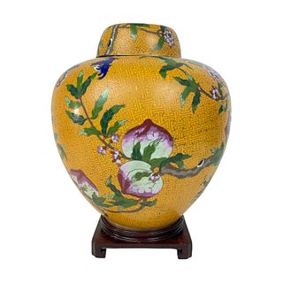 Cloisonne Covered Urn Vase