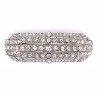 9.00 Art Deco Diamond Brooch