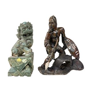 Chinese And African Hard Stone Carving