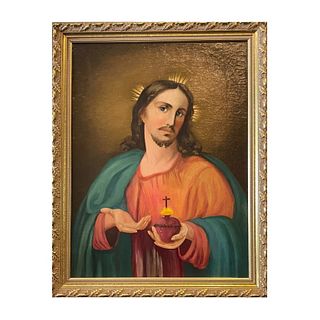 Christ Sacred Heart Master Painting