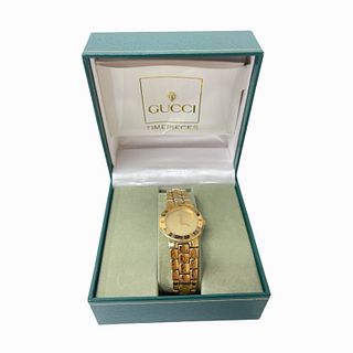 Gucci Gold Plated Ladies Watch In Box